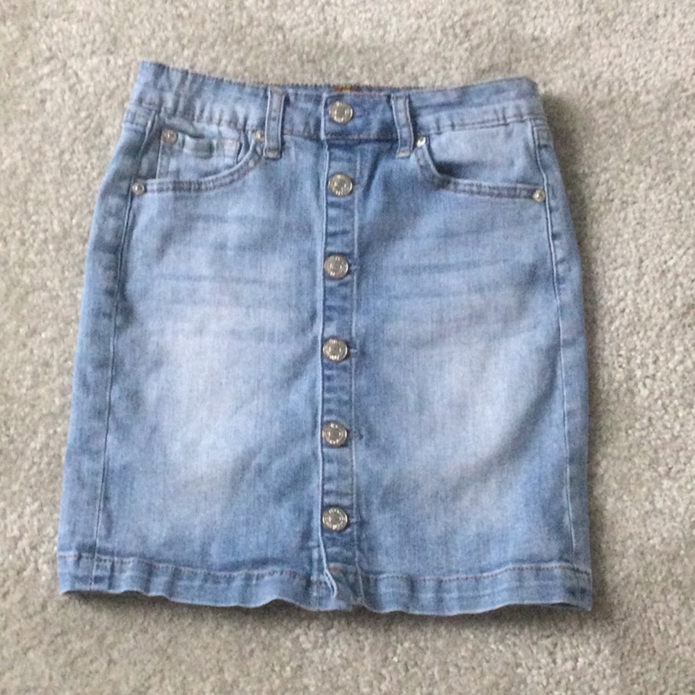 7 for all Mankind girls denim skirt